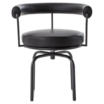 Pre-owned Charlotte Perriand 7 Fauteuil Tournant, Durable Chair For Cassina In Black