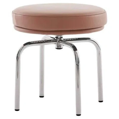 Pre-owned Charlotte Perriand 8 Tabouret Tournant, Durable For Cassina In Brown