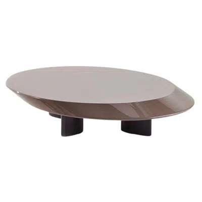 Pre-owned Charlotte Perriand Accordo Low Table, Brown Lacquered Wood By Cassina