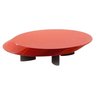 Pre-owned Charlotte Perriand Accordo Low Table, Red Lacquered Wood By Cassina