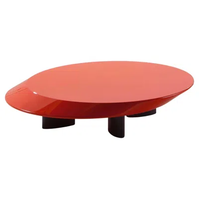 Pre-owned Charlotte Perriand Accordo Table, Lacquered Mdf, Mid-century Modern In Orange