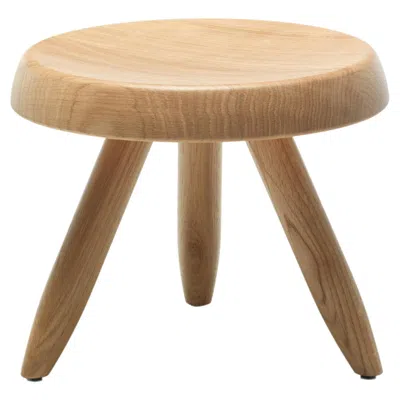 Pre-owned Charlotte Perriand Berger Wood Stool By Cassina, Mid-century Modern In Brown