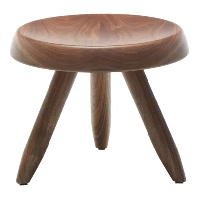 Pre-owned Charlotte Perriand Berger Wood Stool For Cassina, Italy - New In Brown