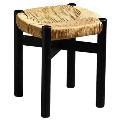 Pre-owned Charlotte Perriand Black Ash Meribel Stool, , Circa 1950