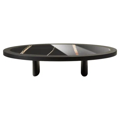 Pre-owned Charlotte Perriand Black Stained Ash Coffee Table Monta For Cassina