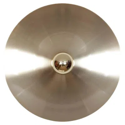 Pre-owned Charlotte Perriand Brushed Steel Wall Light Dating From The 1970s In Brown