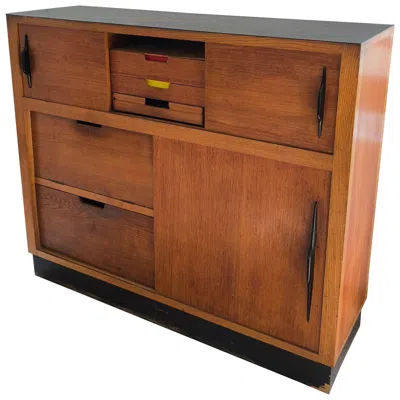 Pre-owned Charlotte Perriand Cabinet 50s Reminds Works Of , Le Corbusier, Jean Prouvé In Brown