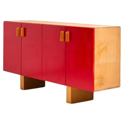 Pre-owned Charlotte Perriand Cabinet With Red Doors By , Les Arcs, France, 1960s
