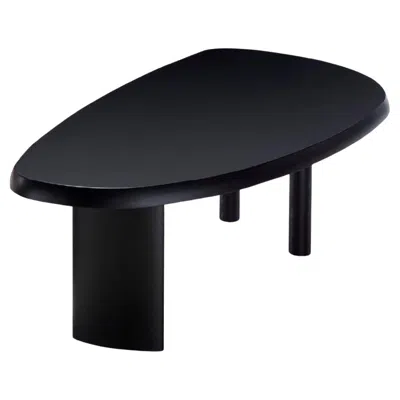 Pre-owned Charlotte Perriand Cassina Forme Libre Table In Extra Matte Black Oak