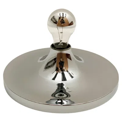 Pre-owned Charlotte Perriand Chromed Ufo Wall Or Ceiling Lamp From Sölken In Transparent