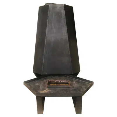 Pre-owned Charlotte Perriand Corner Fireplace "hotel Des 3 Arcs", 1969 In Black