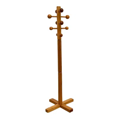 Pre-owned Charlotte Perriand Freestanding Solid Pine Coat Stand, Les Arcs, 1970s In Brown