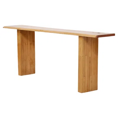 Pre-owned Charlotte Perriand French 'forme Libre' Console Table In The Style Of  In Brown