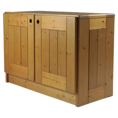 Pre-owned Charlotte Perriand French Sideboard Attributed To  For Les Arcs, 1960s In Brown