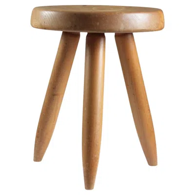 Pre-owned Charlotte Perriand High Stool In Ash, Berger Model By , France 1950s In Brown