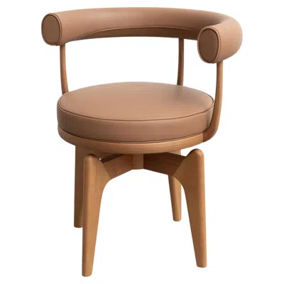 Pre-owned Charlotte Perriand Indochine Armchair By Cassina, Modern Solid Wood In Brown