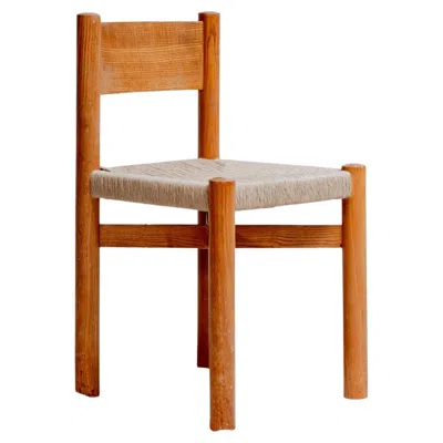 Pre-owned Charlotte Perriand “méribel” Chair By , Ed. Steph Simon, France, 1950s In Brown