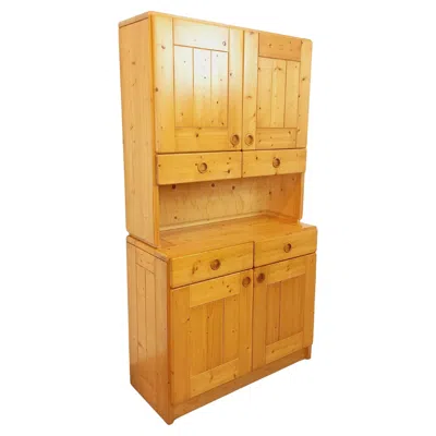 Pre-owned Charlotte Perriand Meuble De Rangement  Les Arcs Vintage En Pin Des Années 60 70 In Brown