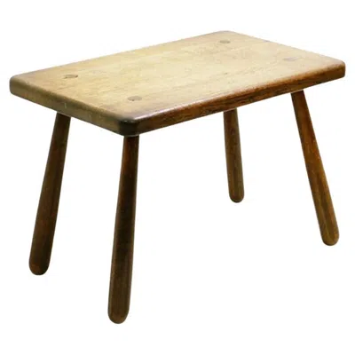 Pre-owned Charlotte Perriand Mid-century Brutalist Solid Wood Coffee Table - 1960s In Brown