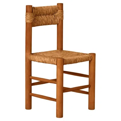 Pre-owned Charlotte Perriand Mid-century Modern Chairs By Robert Sentou, Straw & Beech, 1960s In Brown