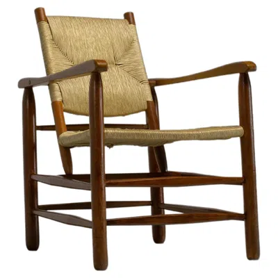 Pre-owned Charlotte Perriand Model 21 Armchair Steph Simon France 1950 In Brown