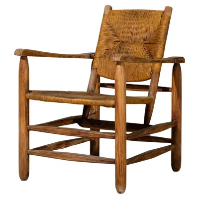 Pre-owned Charlotte Perriand N°21 Armchair By , France, Circa 1950-60's In Brown