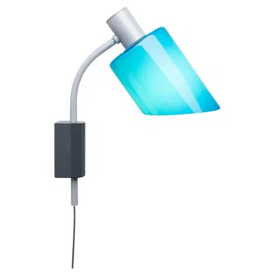 Pre-owned Charlotte Perriand Nemo Lampe De Bureau Applique Wall Lamp E14 In Blue Mare By