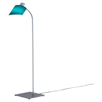 Pre-owned Charlotte Perriand Nemo Lampe De Bureau Reading Floor Lamp E14 In Blue Mare By