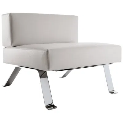 Pre-owned Charlotte Perriand Ombra Easychair By Cassina, Steel & Leather, Italy In Gray