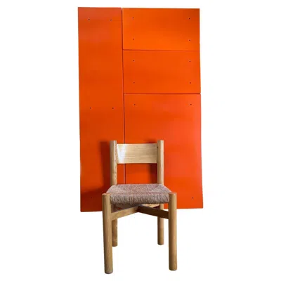 Pre-owned Charlotte Perriand Orange Sheet Metal Panels 1968 Arcs Ski Resort