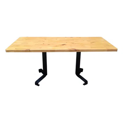 Pre-owned Charlotte Perriand ' Rectangular Table "sam" , "pied Canard"les Arcs, Circa 1969 In Brown
