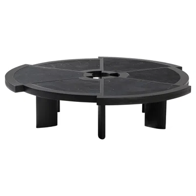 Pre-owned Charlotte Perriand Rio Low Table By  For Cassina, Wood & Marble, Italy In Brown