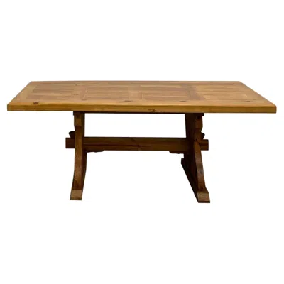 Pre-owned Charlotte Perriand Savoyard Monastery Table In Solid Pine, Circa 1970 In Brown