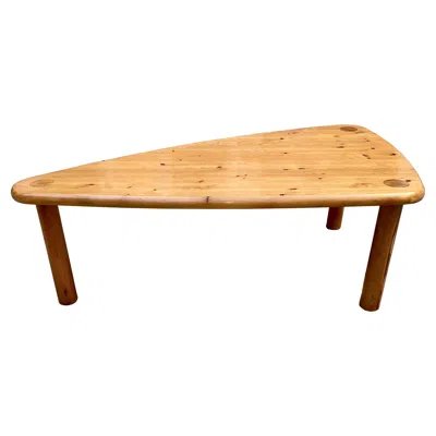 Pre-owned Charlotte Perriand Scandinavian Free-form Northern Pine Table In The Spirit Of  In Brown