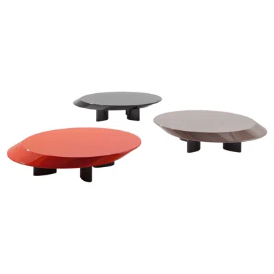 Pre-owned Charlotte Perriand Set Of Three Accordo Table For Cassina In Brown