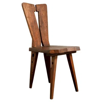 Pre-owned Charlotte Perriand Side Chair In The Style Of Christain Durupt And  In Brown