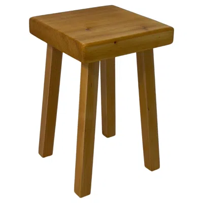 Pre-owned Charlotte Perriand Tabouret Les Arcs 1800 , Années 1960 In Brown