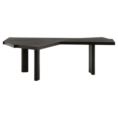 Pre-owned Charlotte Perriand Ventaglio Black Oak Work Table For Cassina