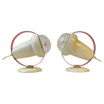 Pre-owned Charlotte Perriand Vintage  Saturn Wall Sconces For Philips, 1960s In Sand