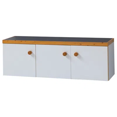Pre-owned Charlotte Perriand Wall Mounted Cabinet By  For 'les Arcs', France, 1970s In Brown