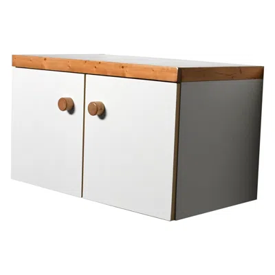 Pre-owned Charlotte Perriand Wall Mounted 'les Arcs' Cabinet / Sideboard By , France, 1970s In Brown