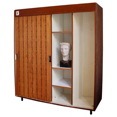 Pre-owned Charlotte Perriand Wardrobe From Les Arcs Ski Resort, Circa 1968 In Brown
