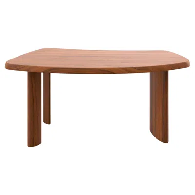 Pre-owned Charlotte Perriand Wood Petit Bureau En Forme Libre Table For Cassina In Brown