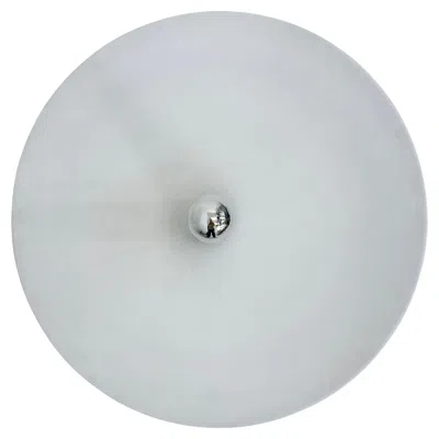 Pre-owned Charlotte Perriand Xl Wall Sconce Disc By Attributed To  For Les Arcs , 1970's In Transparent