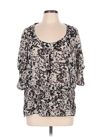 Pre-owned Charlotte Russe 3/4 Sleeve Blouse In Purple