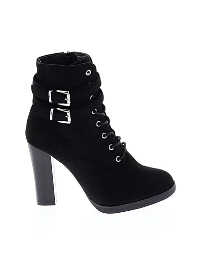 Pre-owned Charlotte Russe Ankle Boots In Black