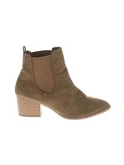 Pre-owned Charlotte Russe Ankle Boots In Teal