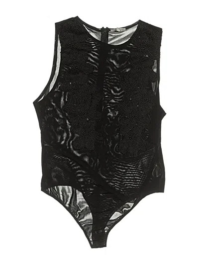 Pre-owned Charlotte Russe Bodysuit In Black