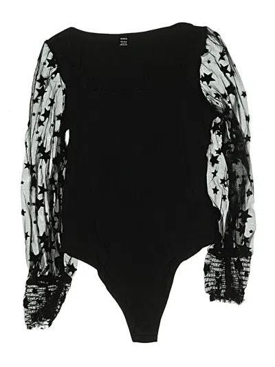Pre-owned Charlotte Russe Bodysuit In Black
