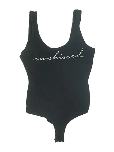 Pre-owned Charlotte Russe Bodysuit In Black